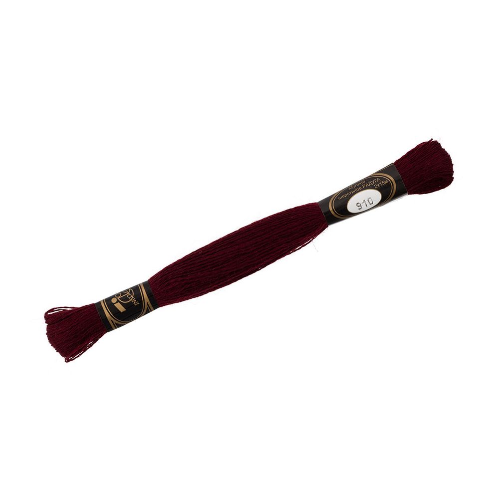 Мулине Радуга, цв.910 бордо, Россия, 8 мотков по 15 метров