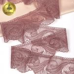 Кружево на сетке 70 мм, 2107 цв.N6615 розовая пудра уп.13.71м, Kruzhevo