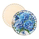 Набор донышек для вязания Матовый фанера ⌀15х0.4 см, 2 шт, 07 Гортензия, Love2art ДВ-02