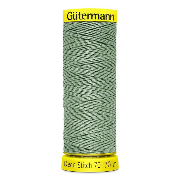 Нитки отделочные Gutermann Deco Stitch 70, 70м, 913 бледный папоротник, 5 катушек