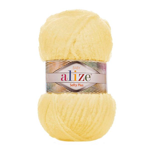 Пряжа Alize (Ализе) Softy Plus / уп.5 мот. по 100 г, 120м, 013 желтый A