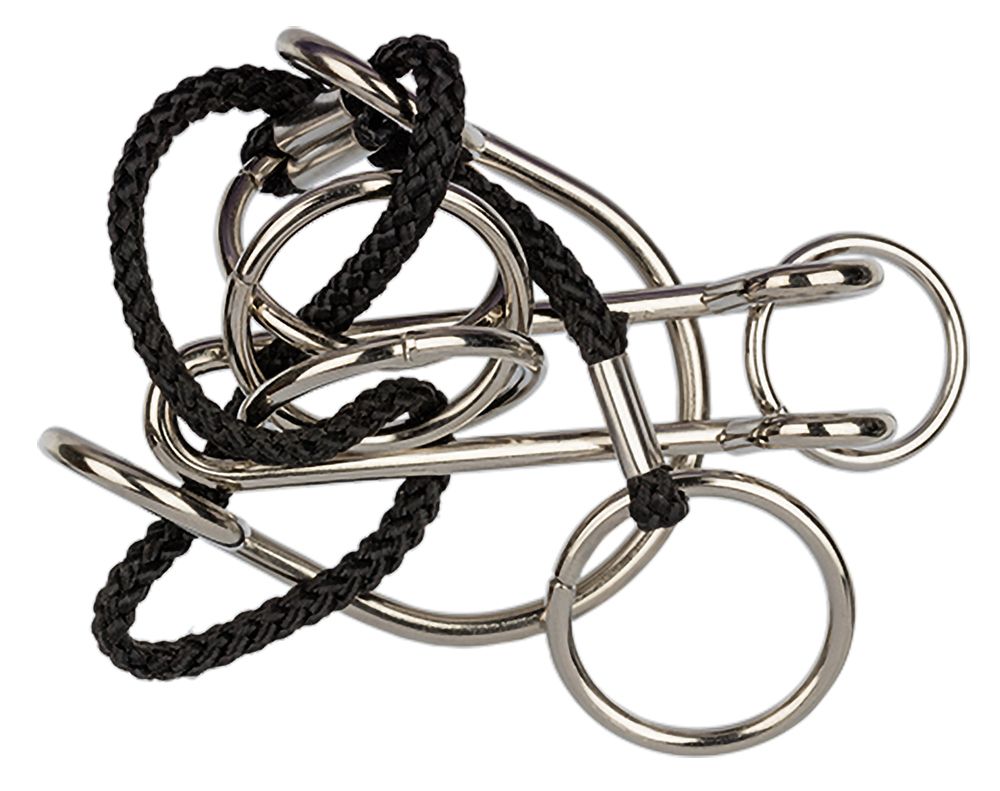 Головоломка металлическая, 1 шт, Веревочный лабиринт 6 элементов, Delfbrick DLM-42