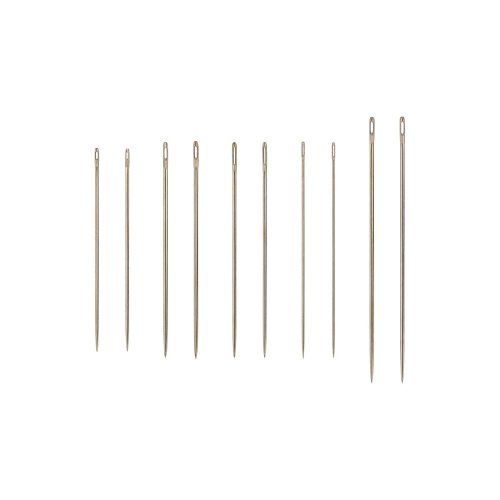 Иглы ручные набор для ручного шитья №1, 10 шт, Gamma NIR-35