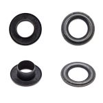 Люверсы металл ⌀_8.0 мм (внутр.), латунь, цв.чернен. плоский, 50 шт, BIG