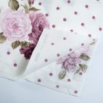 Ранфорс Розовые мечты 130 г/м², шир.240 см, в нарезке, цв. брусника, 10 метров /TOS/