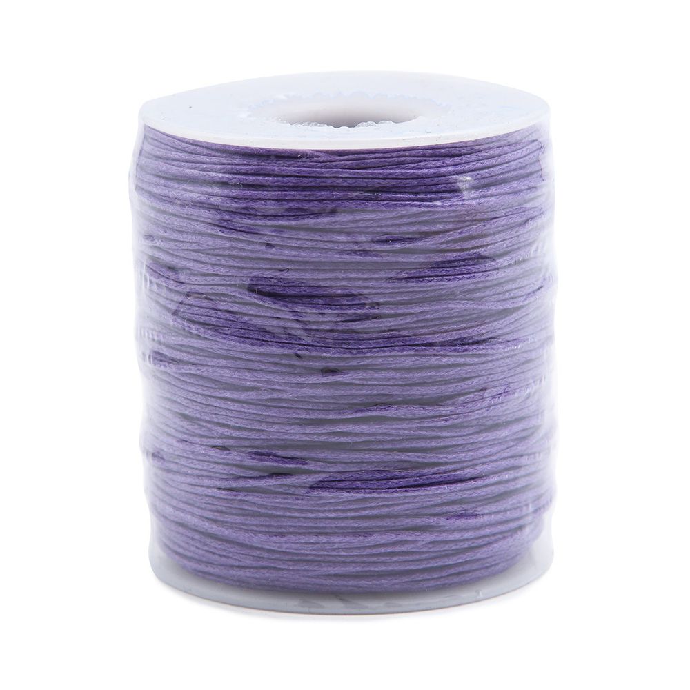 Шнур вощеный ⌀1.0 мм / 100м цветной на катушке 0371-9002 (170 темно-фиолетовый)
