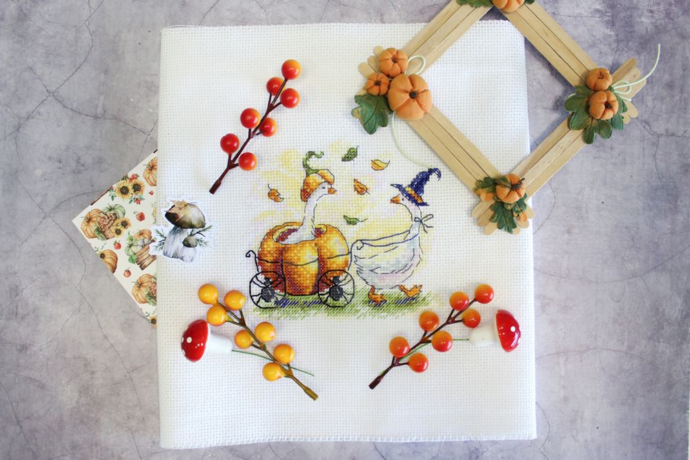 Набор для вышивания нитками МП Студия (Жар-птица), Праздничная повозка, 11х13 см