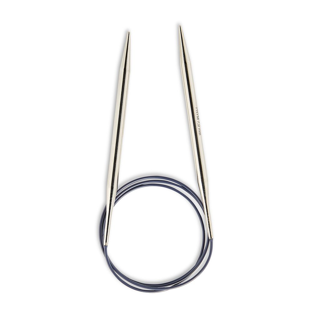 Спицы круговые ⌀7.0 мм, 100 см, 1 шт, серебристые, Prym 212196