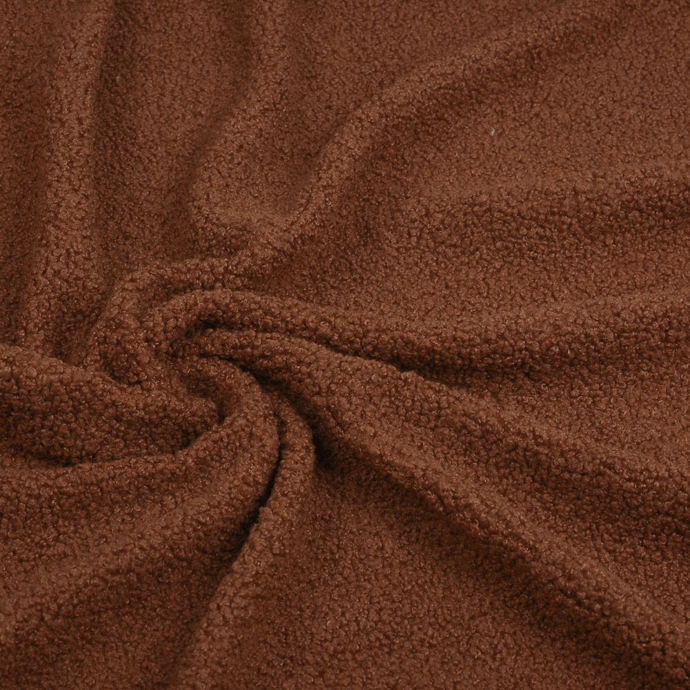 Мех трикотажный 280 г/м², шир.165см, цв.коричневый, 20м /TOS/