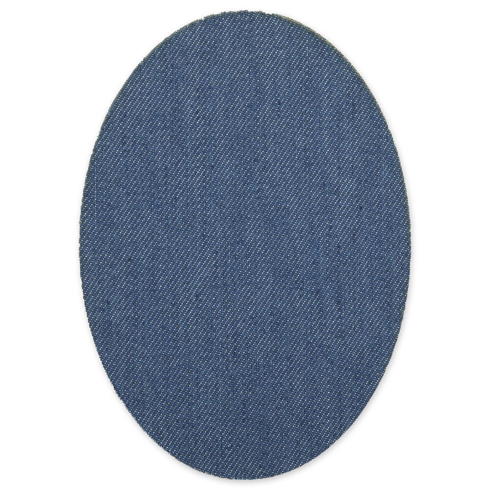 Термозаплатка Овал 14х10 см, ZAP, №02 джинс голубой, Gamma ZAP