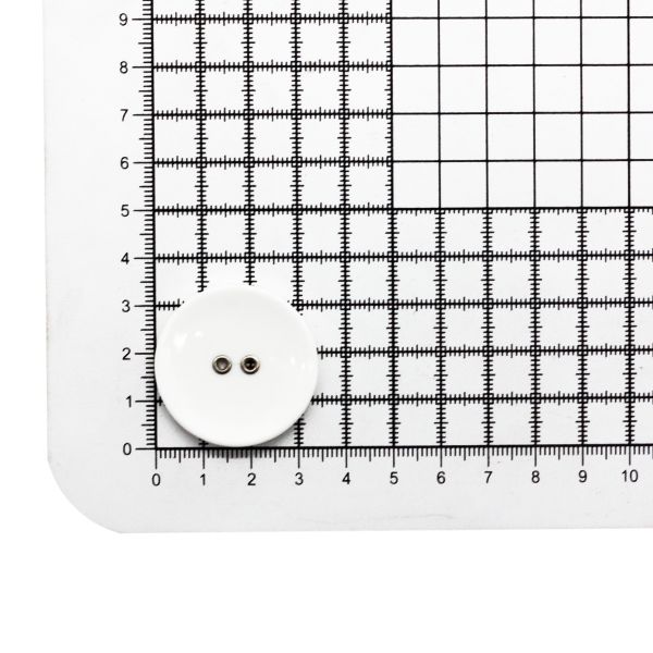 Пуговицы 2 прокола 54L (34мм) (White (белый)), 72 шт
