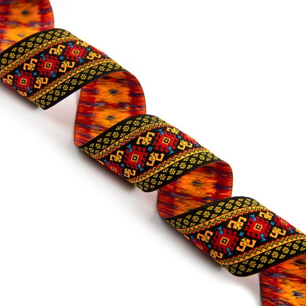 Лента (тесьма) жаккардовая 35.0 мм / 10±0.5 метров, 4, Gamma TRJ-118YP