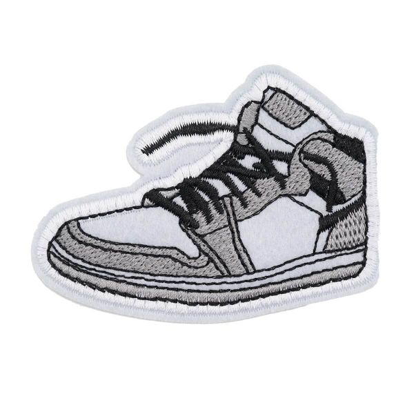 Термоаппликация КРОСЫ 80х60мм (Gray (серый)), 2 шт, LA581