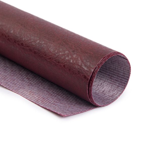 Кожа искусственная 310 г/м², 50х33 см, №002 бордо, Mr.Painter KLT-02