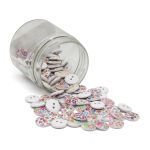 Украшения декоративные пуговицы деревянные Яркий микс, 15-18 мм, 100 шт