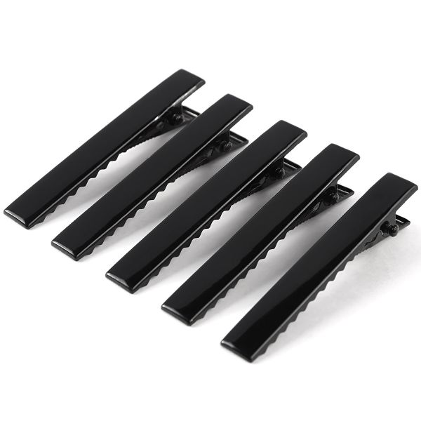 Основа для заколки крокодил, черная 5см, 5 шт в упак, Астра