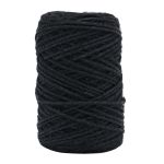 Шпагат джутовый ⌀1.4 мм / 100 метров (100 г), 2-ниточный, 1200 текс, евробобина, черный