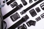 Нога площадная на дно сумки пластик Gamma FB460 (52 мм) 73х52х8 мм, 100 шт, черный