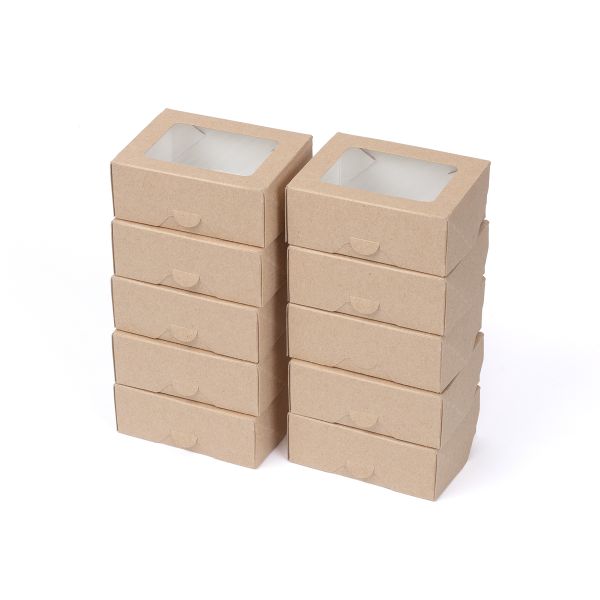 Коробка универсальная с окном 10х8 x4 см, 10 шт, S-Chief BFC-042