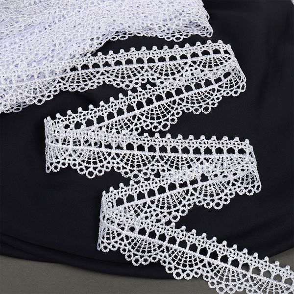 Кружево гипюр (плетёное) 10 мм, TR.8G8008, 09 голубой, 12м, Kruzhevo