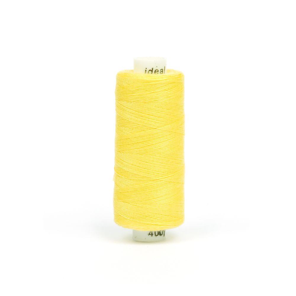 Нитки швейные Ideal 40/2, 366 м (400 ярд), 10 катушек, 131 желтый