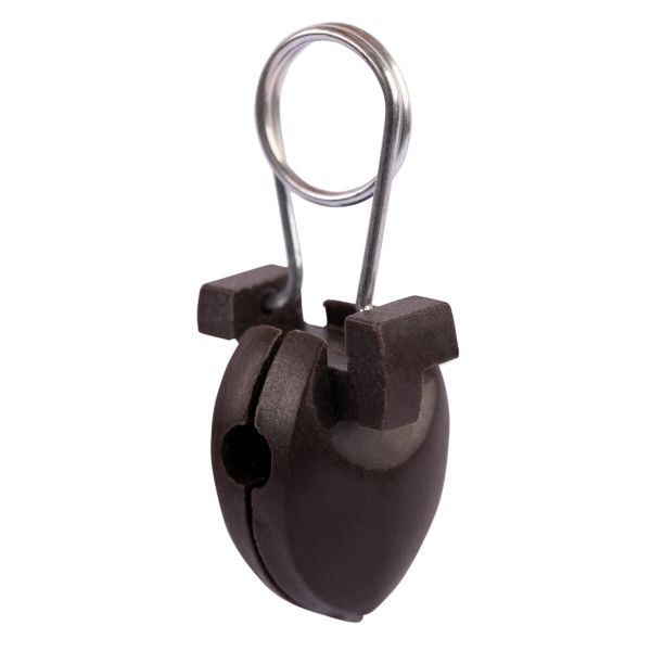 Зажим для штор 20 мм, 100 шт, Капелька, коричневый, Gamma С-337