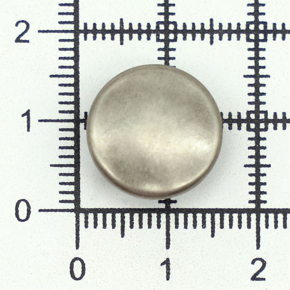 Часть кнопки Альфа (S-образная) ⌀15 мм (A-часть), 5/15 темное серебро, 100 шт, BIG