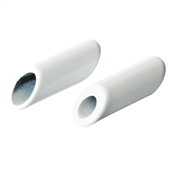 Наконечник для шнура металл 22х7 мм, 20 шт, №02 белый, Gamma GB 1654