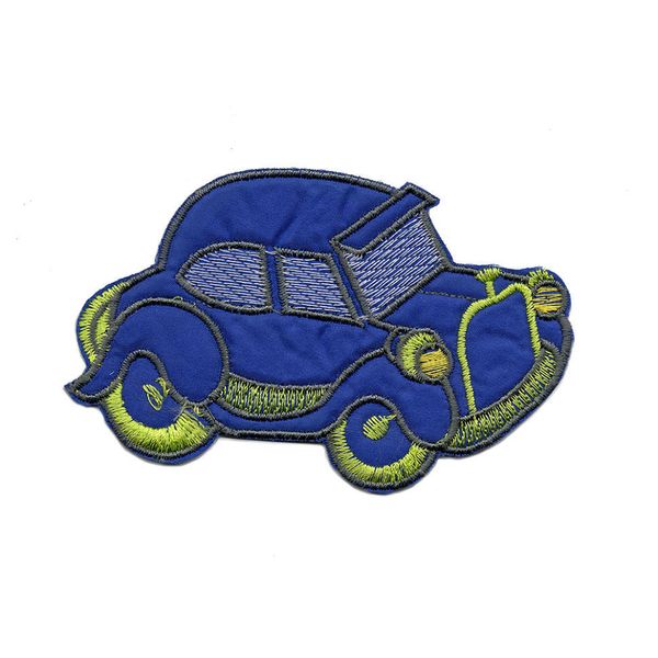 Термоаппликация Машинка, 110х70мм 10 шт (синий), 2248