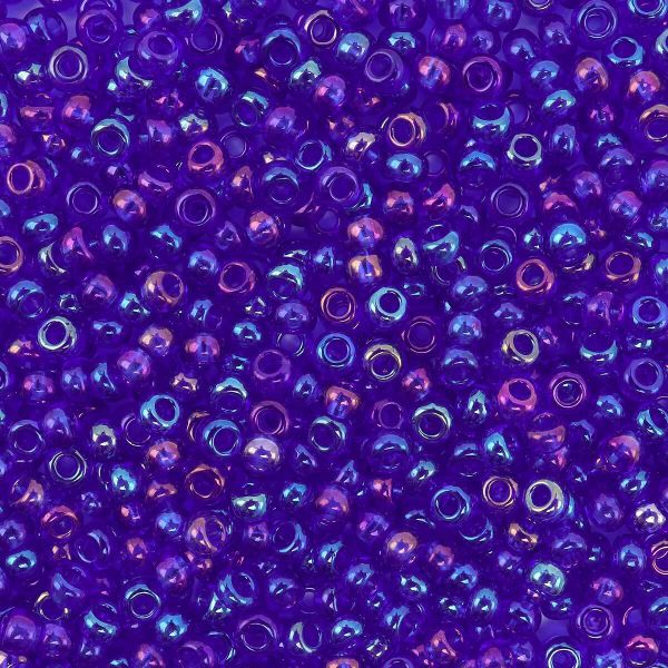 Бисер Preciosa прозрачный с радужным покрытием, круг.отв, 100 г (5х20 г), (31080)-331-19001-10/0-31080