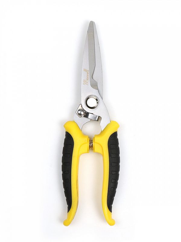 Секатор прямое лезвие 80/210.2 ручки желто-черный пластик, Maxwell Garden