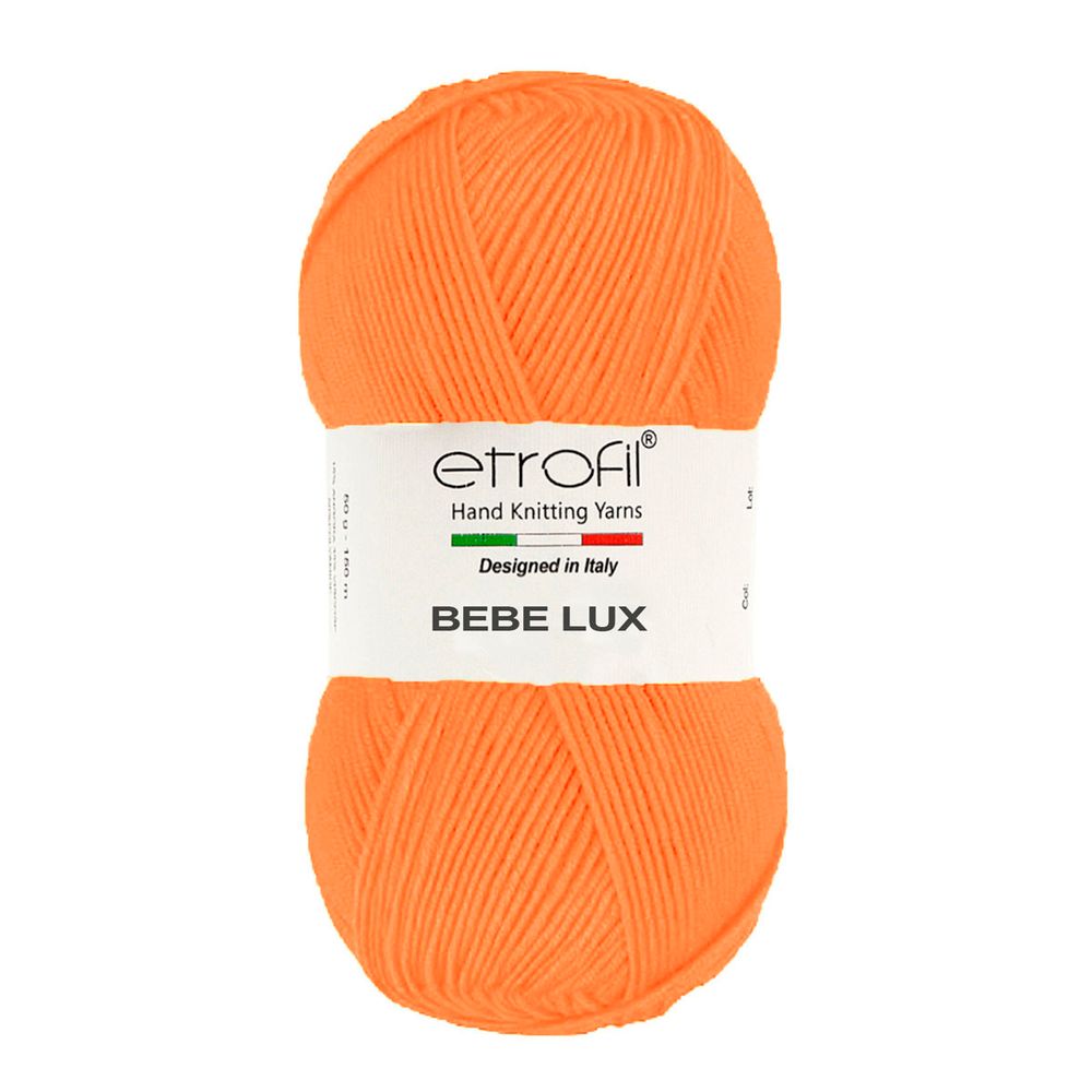Пряжа Etrofil (Этрофил) Baby Lux / уп.5 мот. по 100 г, 250м, 70254 оранжевый