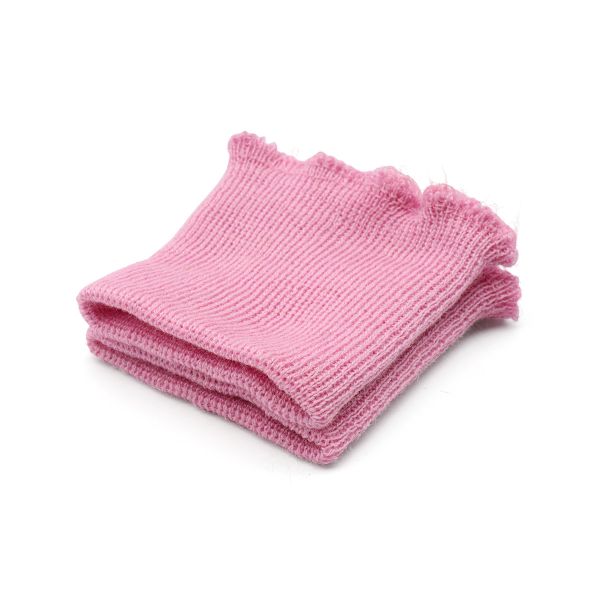 Манжеты трикотажные 6.0х7.0 см, 1 пара, тонкие малые 14 кл, 1х1, 401/8 миндальный, розовый