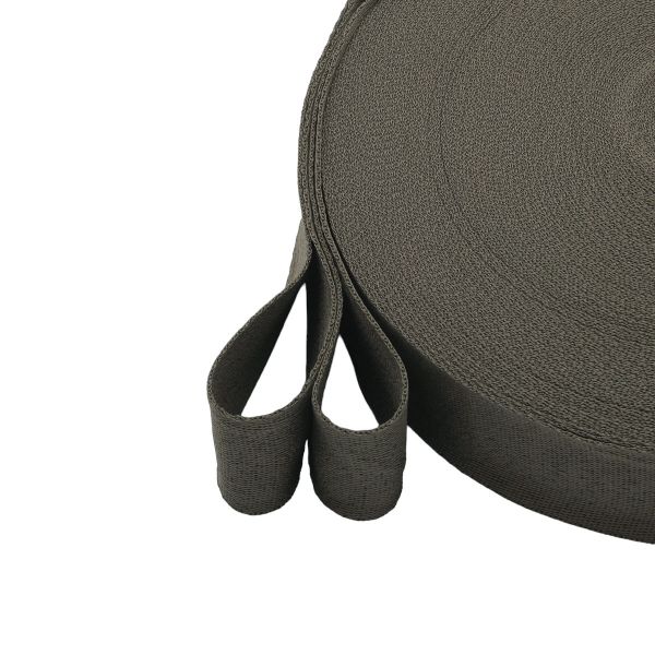 Тесьма (лента) киперная 40 мм / 50 метров, 13 г/м, 100% полиэфир, 24 олива