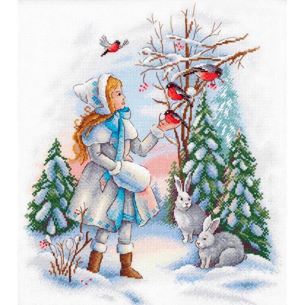 Набор для вышивания нитками МП Студия, Герда, 25х30 см