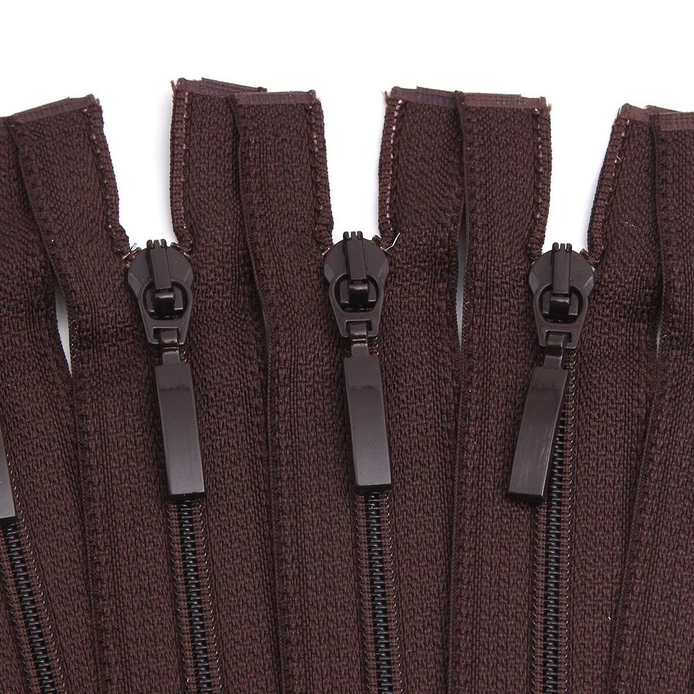 Молния спираль (витая) Arta Т5 (5 мм) 1 зам., разъем., 50 см, цв. 141 т.коричневый, уп.5 шт