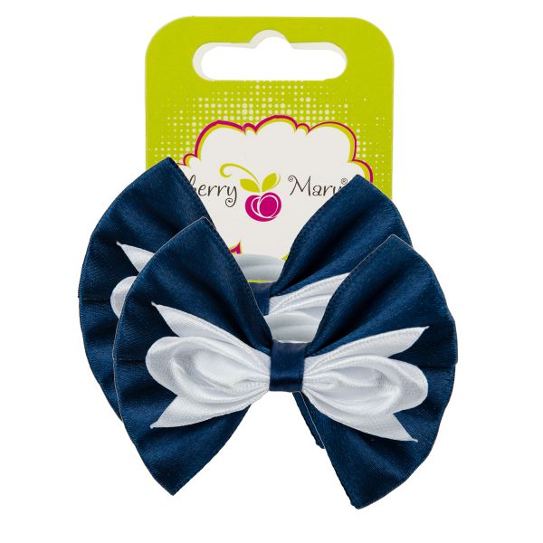 Набор резинок для волос 10 шт (5х2 шт), №01 синий-белый, Cherry Mary DR07083