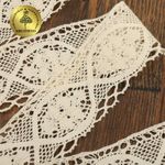 Кружево вязаное (тесьма) 45 мм / 10м, D1004 цв.02 молочный, Kruzhevo