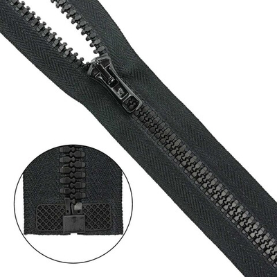 Молния трактор Arta Т6 (6 мм) 1 зам., разъем., 30 см, цв. 077 черный, уп.5 шт