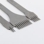 Пробойники для кожи строчные, набор (французский тип) для кожи, косой зуб, шаг 3 мм, Промысел, LT-026