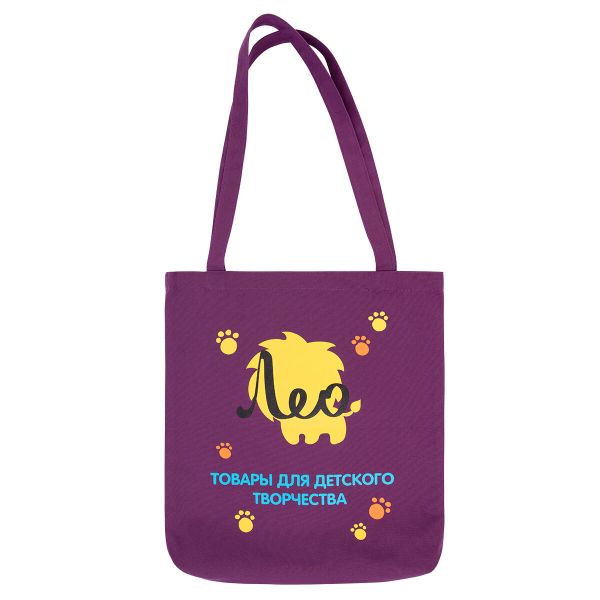 Сумка-шоппер, хлопок 38х35х5 см, design LSH-01, Лео LSH-01