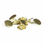 Часть кнопки Альфа (S-образная) ⌀12 мм (A-часть), 5/12 золото, металл, 100 шт, BIG