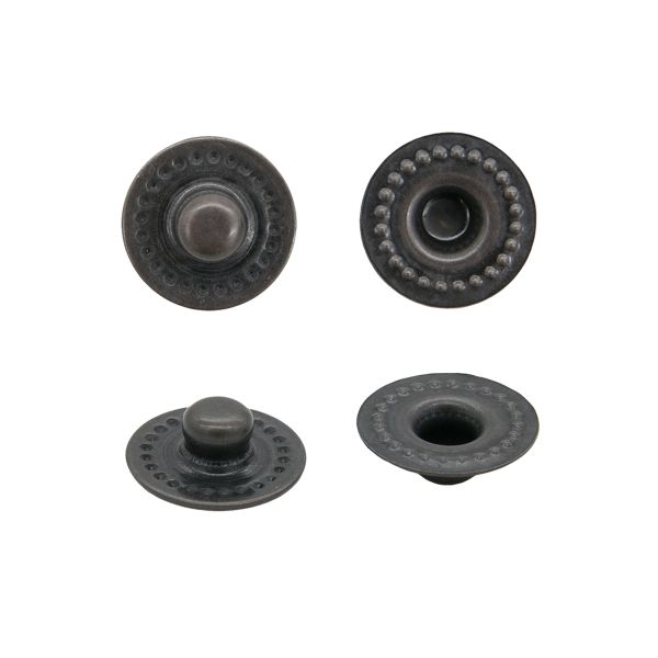 Часть кнопки Альфа (S-образная) ⌀11 мм (C-часть), темная медь ГР, 100 шт, 1318, BIG