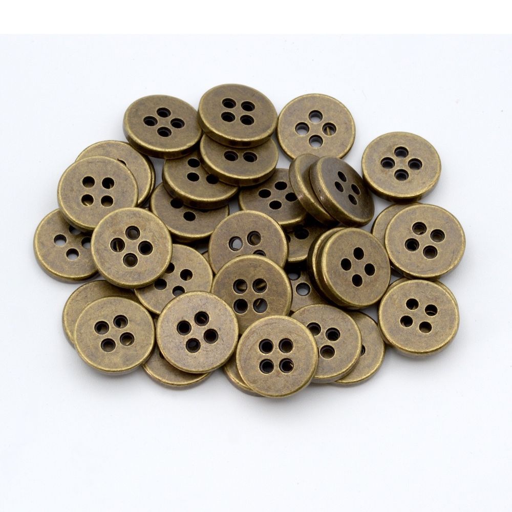 Пуговицы 4 прокола 18L (OB (бронза)), 36 шт