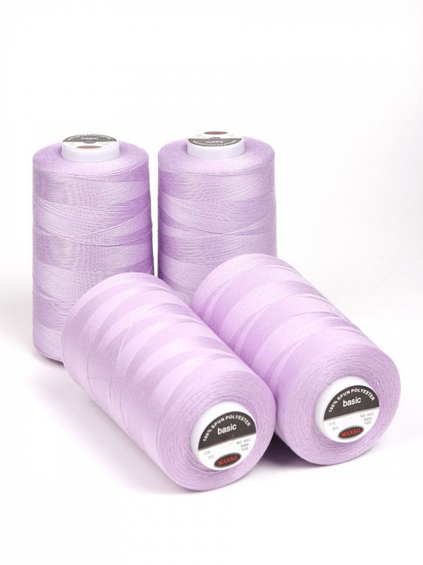 Нитки швейные Max 40/2, 4570 м (5000 ярд), 353 сиреневый / 4 бобины