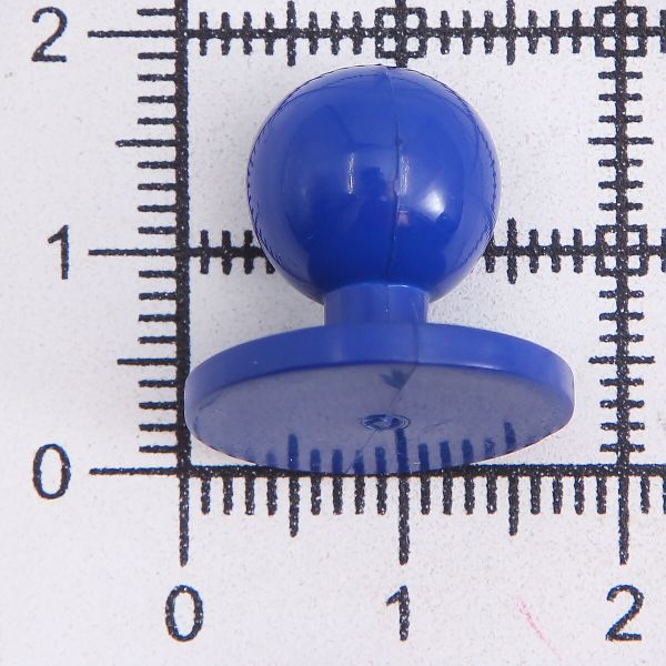 Пуговицы Пукли для поварских курток 12 шт, 10мм (d основания=18мм, h=16мм) (василек)