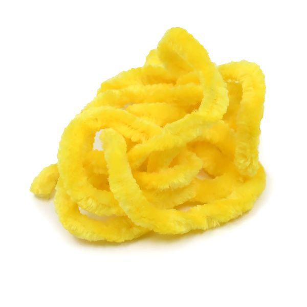 Синель для брошей 5 мм / 1 метр, микрополиэстер, Astra&Craft (желтый)