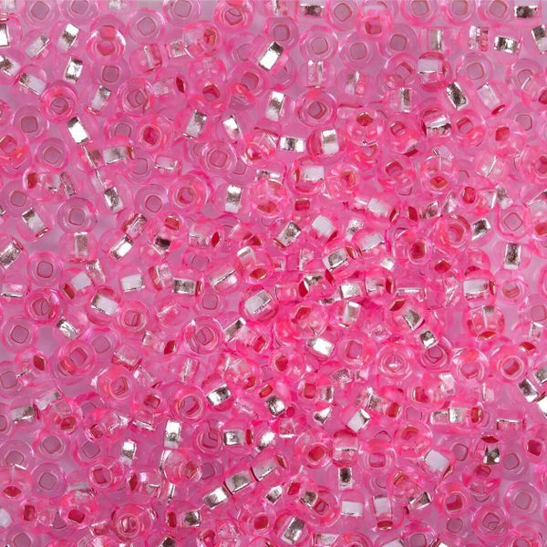 Бисер Preciosa прозрачный с серебр.центром 10/0 (2.3 мм), круг.отв., 50 г, (18275)