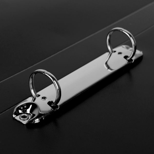 Папка на 2 О-кольцах A4 700 мкм 25 мм, волокно, 4 шт, d-20 мм, черный new EC211330001, Expert Complete