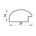 Рамка для картины (фото) пластик с оргстеклом 30х40 см, венге, Gamma ПРК-22